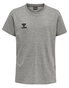 Футболка S/S Hmlmove Grid Cotton S/S Kid, серый меланж Hummel