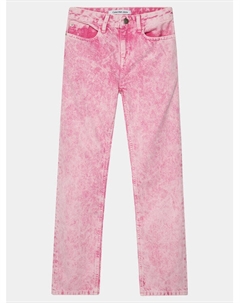 Джинсы прямого кроя, розовый Calvin klein