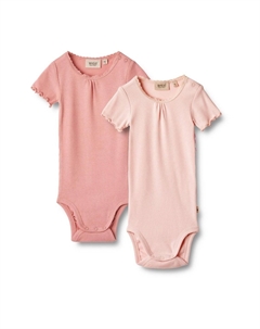 Боди DOPPELPACK 2 KURZARM RIPPEN EDNA, цвет rosette ballet Wheat