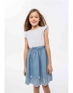 Повседневное платье, цвет blue white Minoti