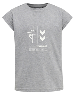 Футболка S/S Hmlprima Bee T S/S, серый меланж Hummel