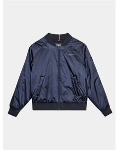 Куртка-бомбер оверсайз, синий Tommy hilfiger
