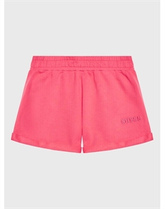 Тканевые шорты стандартного кроя, розовый Guess