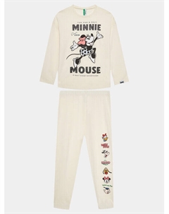 Пижамы стандартного кроя, экрю United colors of benetton