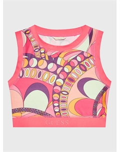 Топ приталенного кроя, розовый Guess