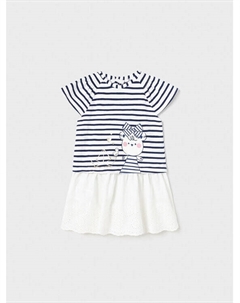 Платье на каждый день, стандартного кроя, синий Mayoral