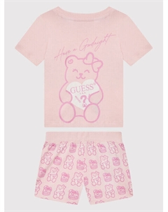 Пижамы стандартного кроя, розовый Guess