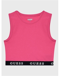 Топ приталенного кроя, розовый Guess