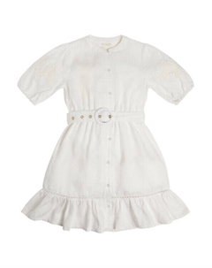 Платье на каждый день, стандартного кроя, белый Guess