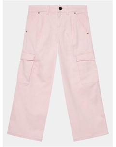 Тканевые брюки свободного кроя, розовый Guess