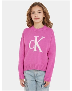 Свитер обычного кроя, розовый Calvin klein