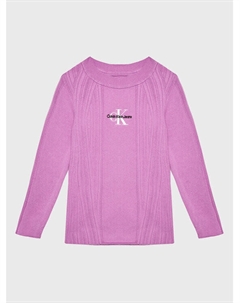 Облегающий свитер, фиолетовый Calvin klein