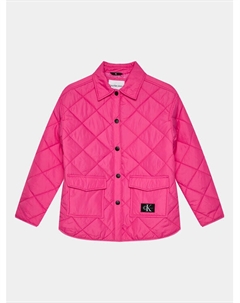 Переходная куртка свободного кроя, розовый Calvin klein