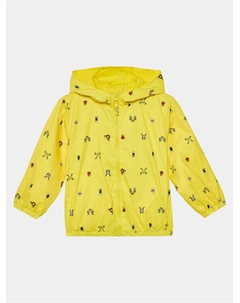 Переходная куртка стандартного кроя, желтый United colors of benetton