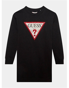 Платье на каждый день, стандартного кроя, черный Guess