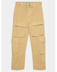 Тканевые брюки стандартного кроя, бежевый United colors of benetton