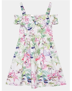 Платье на каждый день, стандартного кроя, белый Guess