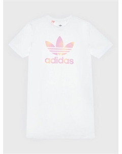 Платье на каждый день свободного кроя, белый Adidas