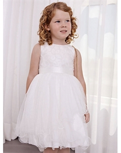 Элегантное платье обычного кроя, белый Abel & lula