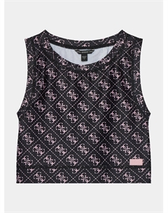 Топ приталенного кроя, черный Guess