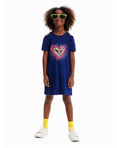 Платье на каждый день, стандартного кроя, синий Desigual