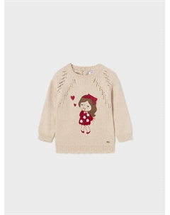 Свитер обычного кроя, бежевый Mayoral