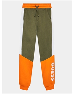 Спортивные брюки свободного кроя, хаки Guess