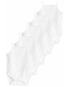 Боди STRAPPY 5 PACK REGULAR FIT, цвет white Next