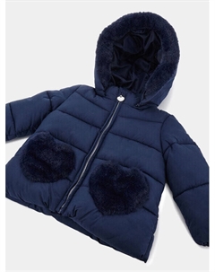 Пуховик стандартного кроя, синий Original marines