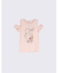 Футболка стандартного кроя, розовый Coccodrillo