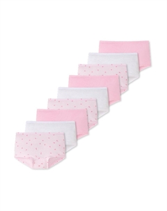 Трусы 9 PACK, цвет weiß/rosa/grey Schiesser