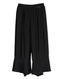Плиссированные брюки широкого кроя, черный Twinset