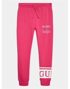Спортивные брюки свободного кроя, розовый Guess