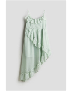 Асимметричное платье с воланами, зеленый H&m