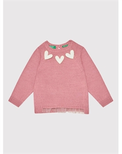 Свитер обычного кроя, розовый United colors of benetton