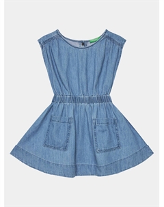 Джинсовое платье свободного кроя, синий United colors of benetton