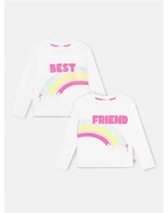 Комплект из 2 блузок стандартного кроя, экрю Billieblush