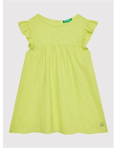 Летнее платье стандартного кроя, зеленый United colors of benetton