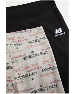Брюки 2-Pack Leggings, цвет Grey Heather/Black New balance