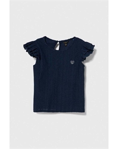 Детская футболка с оборками, темно-синий Guess