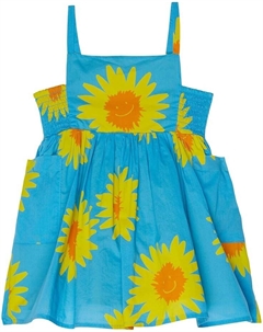 Платье Sunflowers Dress, цвет Blue/Yellow Stella mccartney