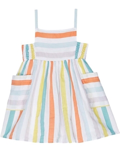 Платье Striped Dress, цвет White/Multi Stella mccartney