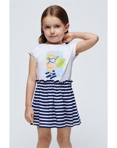 Детский комплект из хлопка, темно-синий Mayoral