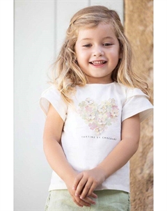 Детская футболка, бежевый Tartine et chocolat