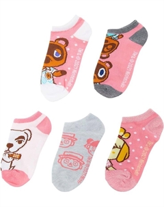 Носки 5-Pack No Show Recycled Yarn Animal Crossing, розовый High point design