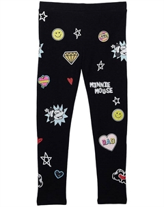 Брюки Minnie Mouse Minnie Smiles Glitter Leggings, реальный черный Chaser