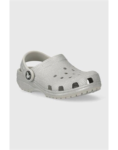 Детские тапочки, серебряный Crocs