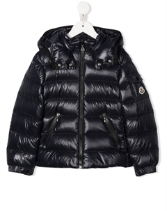 Пуховик с капюшоном, синий Moncler enfant