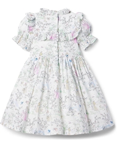 Платье Printed Aurora Dress, белый Janie and jack