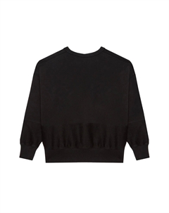 Свободный детский свитшот, черный Calvin klein